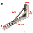 Shelf Bracket Foldable Stainless Steel Hardware Included