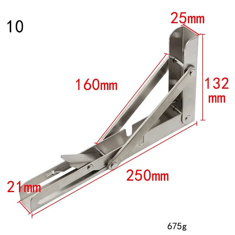 Shelf Bracket Foldable Stainless Steel Hardware Included