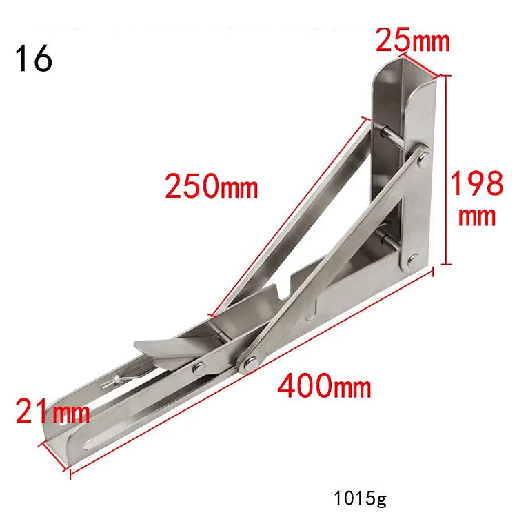 Shelf Bracket Foldable Stainless Steel Hardware Included