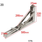 Shelf Bracket Foldable Stainless Steel Hardware Included