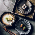 Shell Plate Ceramic Organic Shape 20 Cm