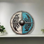 Shield Solid Wood Double Raven 12 Inch Wall Mount