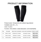 Shin Guard Sleeves Shock-Absorbing Padding Breathable Compression Fit