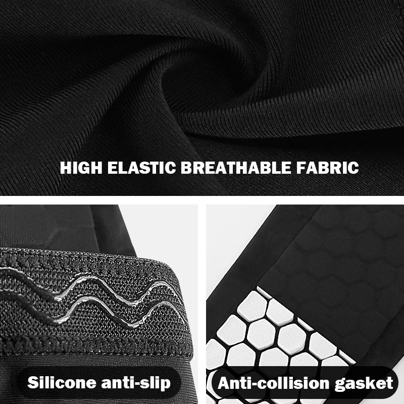 Shin Guard Sleeves Shock-Absorbing Padding Breathable Compression Fit