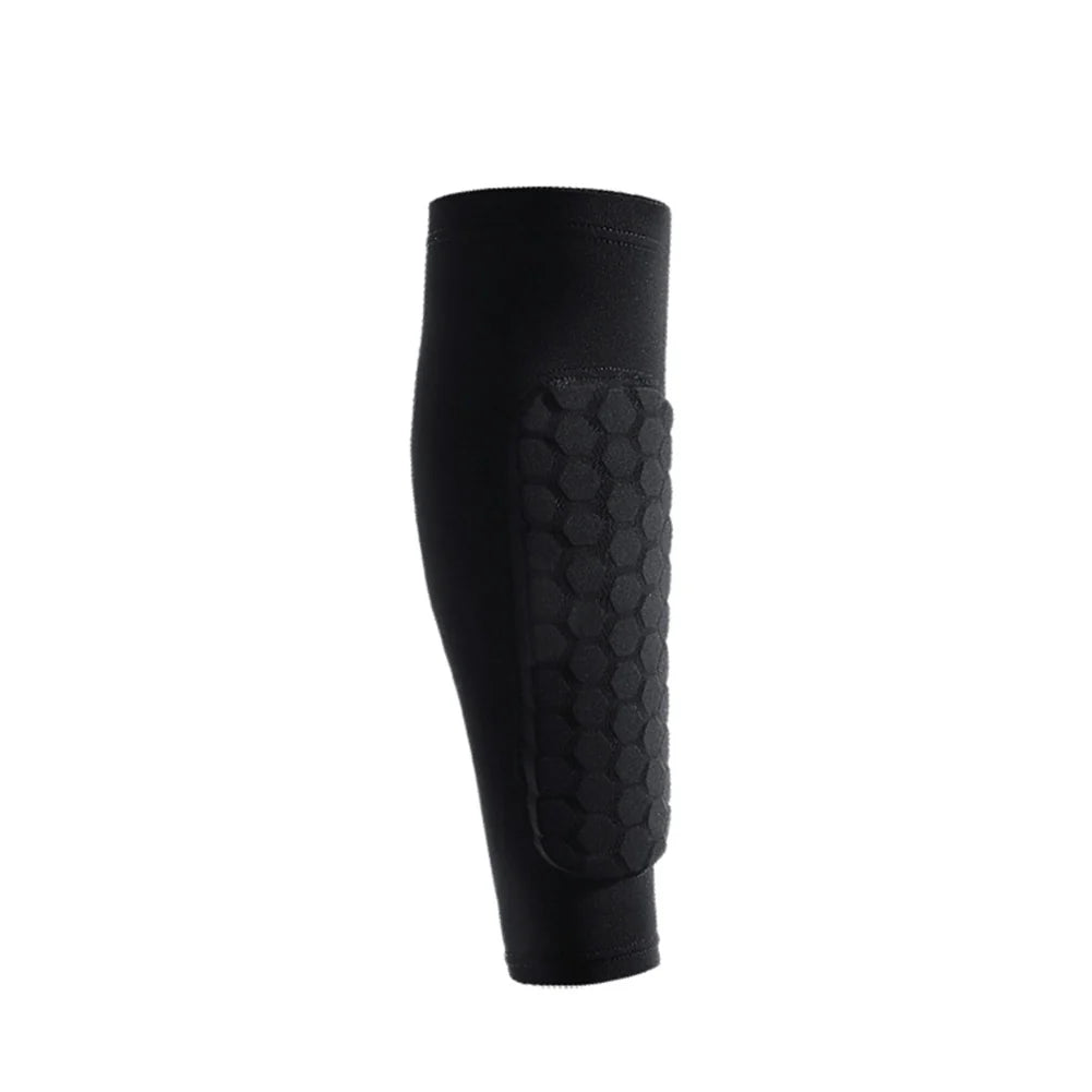 Shin Guards Full-Calf Compression Honeycomb Padding & Silicone Grip