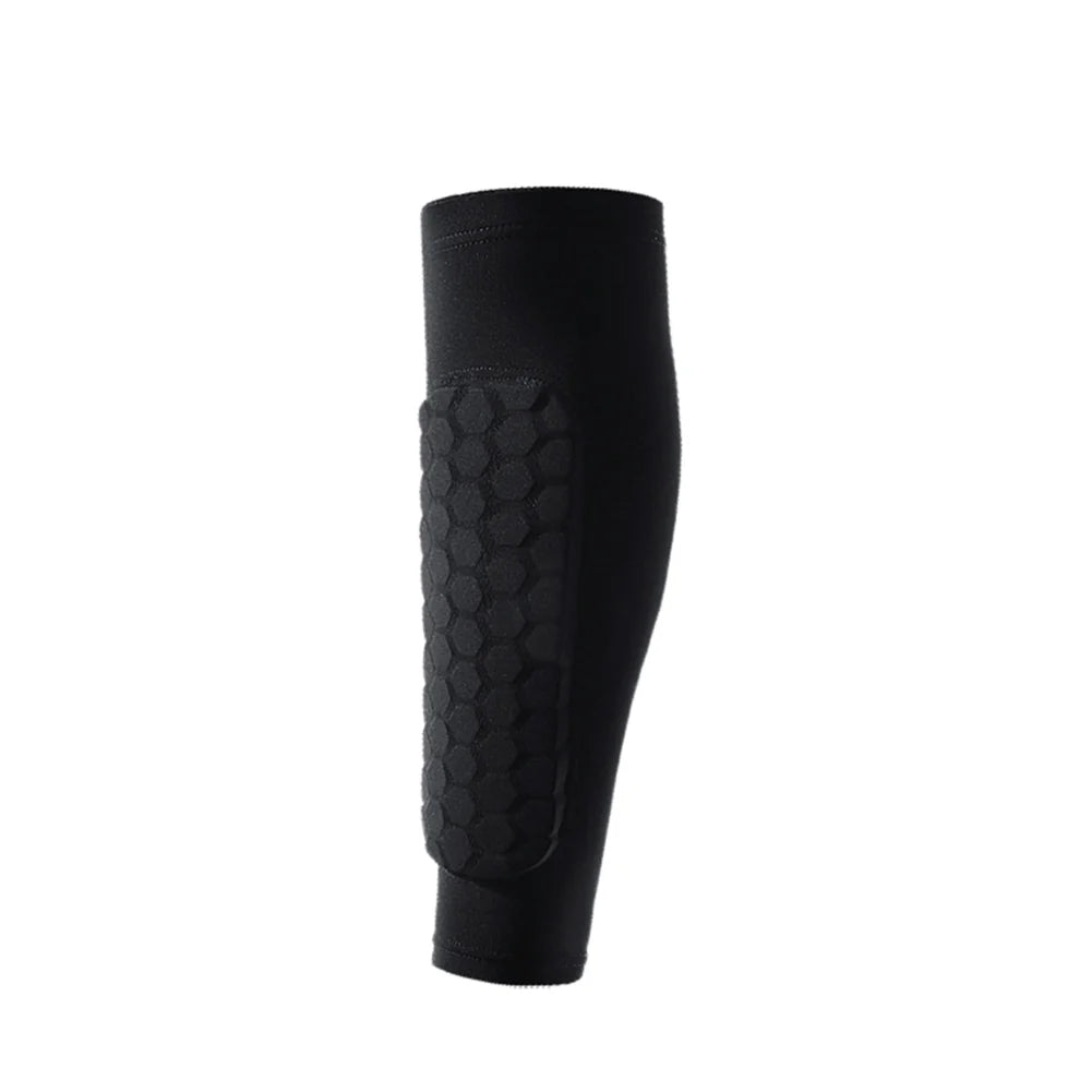 Shin Guards Full-Calf Compression Honeycomb Padding & Silicone Grip