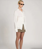 Shirt Draped Waist Featherlight & Tailored Fit