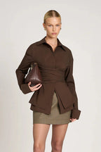 Shirt Draped Waist Featherlight & Tailored Fit