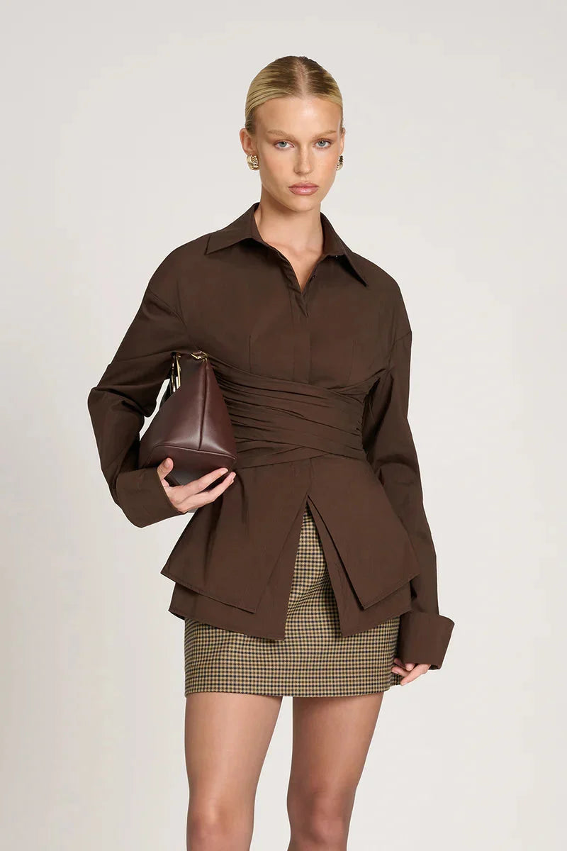 Shirt Draped Waist Featherlight & Tailored Fit