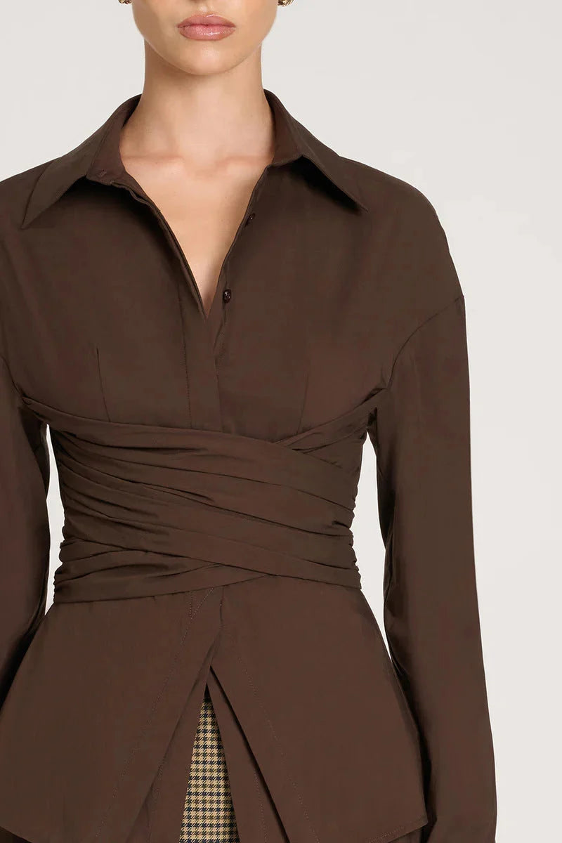 Shirt Draped Waist Featherlight & Tailored Fit