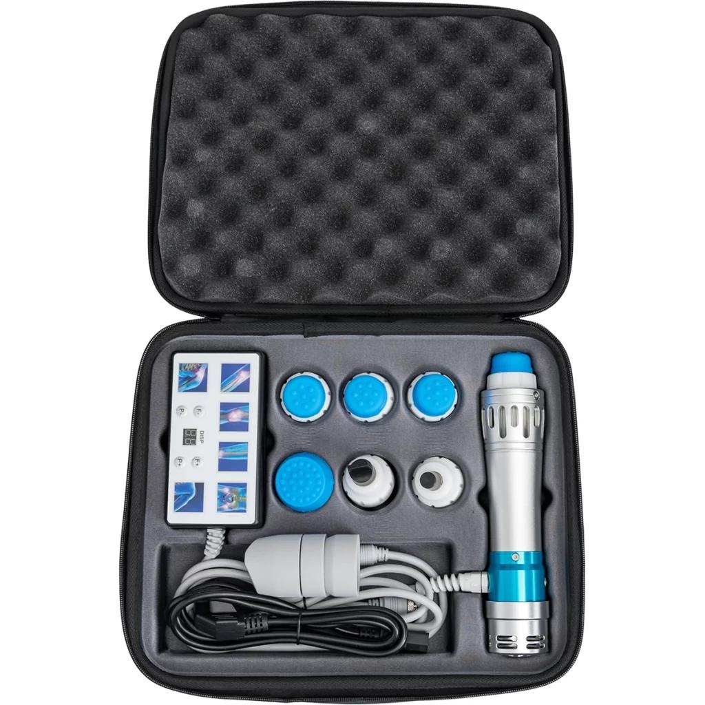 Shockwave Therapy Device Portable Adjustable Energy & Multi-Head