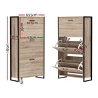 Shoe Cabinet 24-Pair Adjustable Shelves
