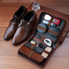 Shoe Care Kit 9-Piece Horsehair Brushes & Microfiber Cloths