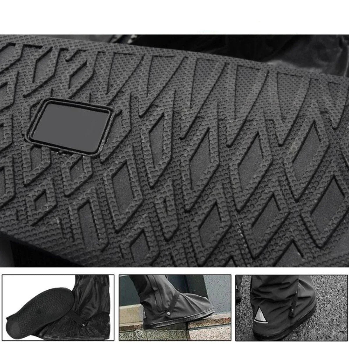 Shoe Covers Waterproof Non-Slip & Reflective Strips
