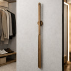 Shoe Horn Long Handle Solid Wood Magnetic Wall Mount