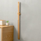 Shoe Horn Long Handle Solid Wood Magnetic Wall Mount