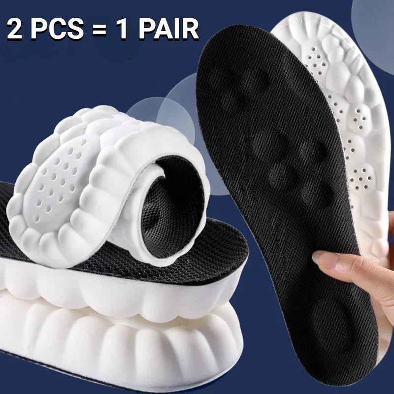 Shoe Insoles Full-Length Arch Support & 4D Massage
