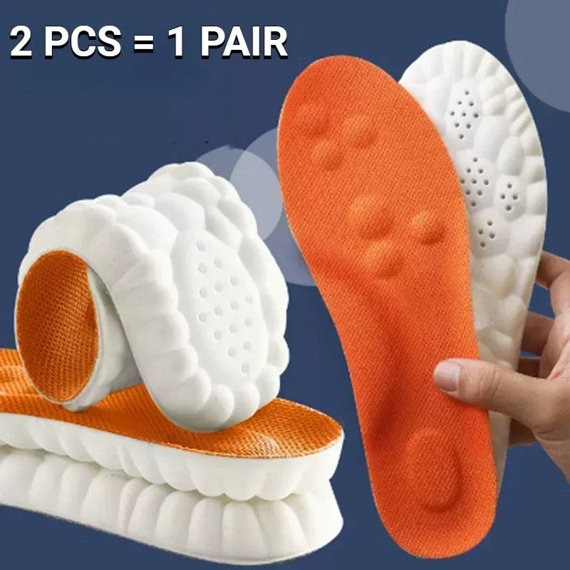 Shoe Insoles Full-Length Arch Support & 4D Massage