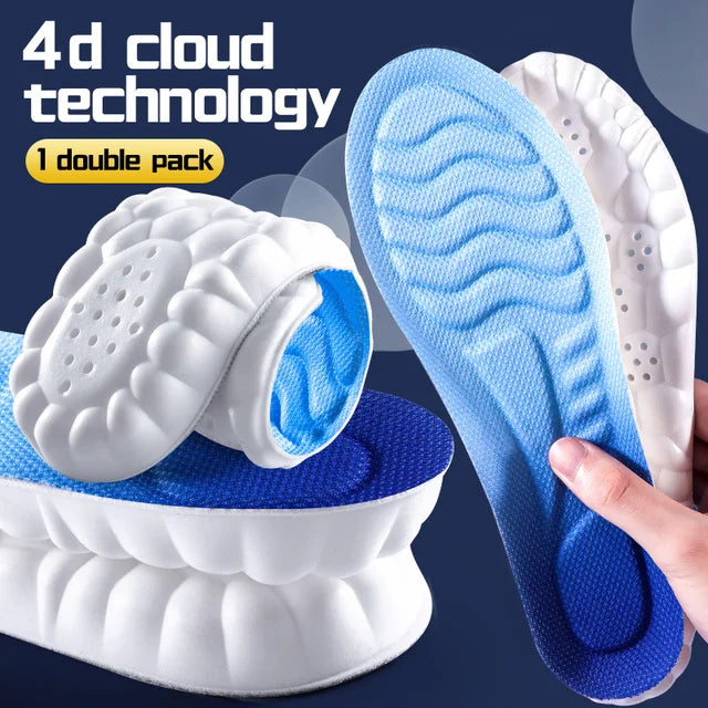 Shoe Insoles Full-Length Arch Support & 4D Massage