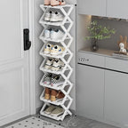 Shoe Rack Bamboo Tiered Foldable