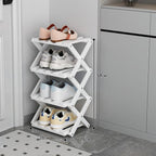 Shoe Rack Bamboo Tiered Foldable