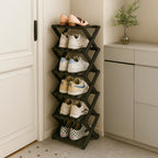 Shoe Rack Bamboo Tiered Foldable