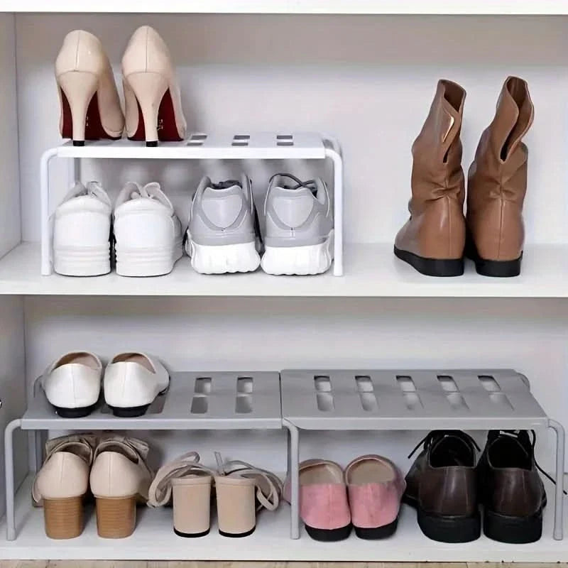 Shoe Rack Multi-Tier Space-Saving Metal Frame