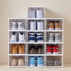 Shoe Rack Stackable Foldable Transparent Door