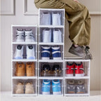 Shoe Rack Stackable Foldable Transparent Door