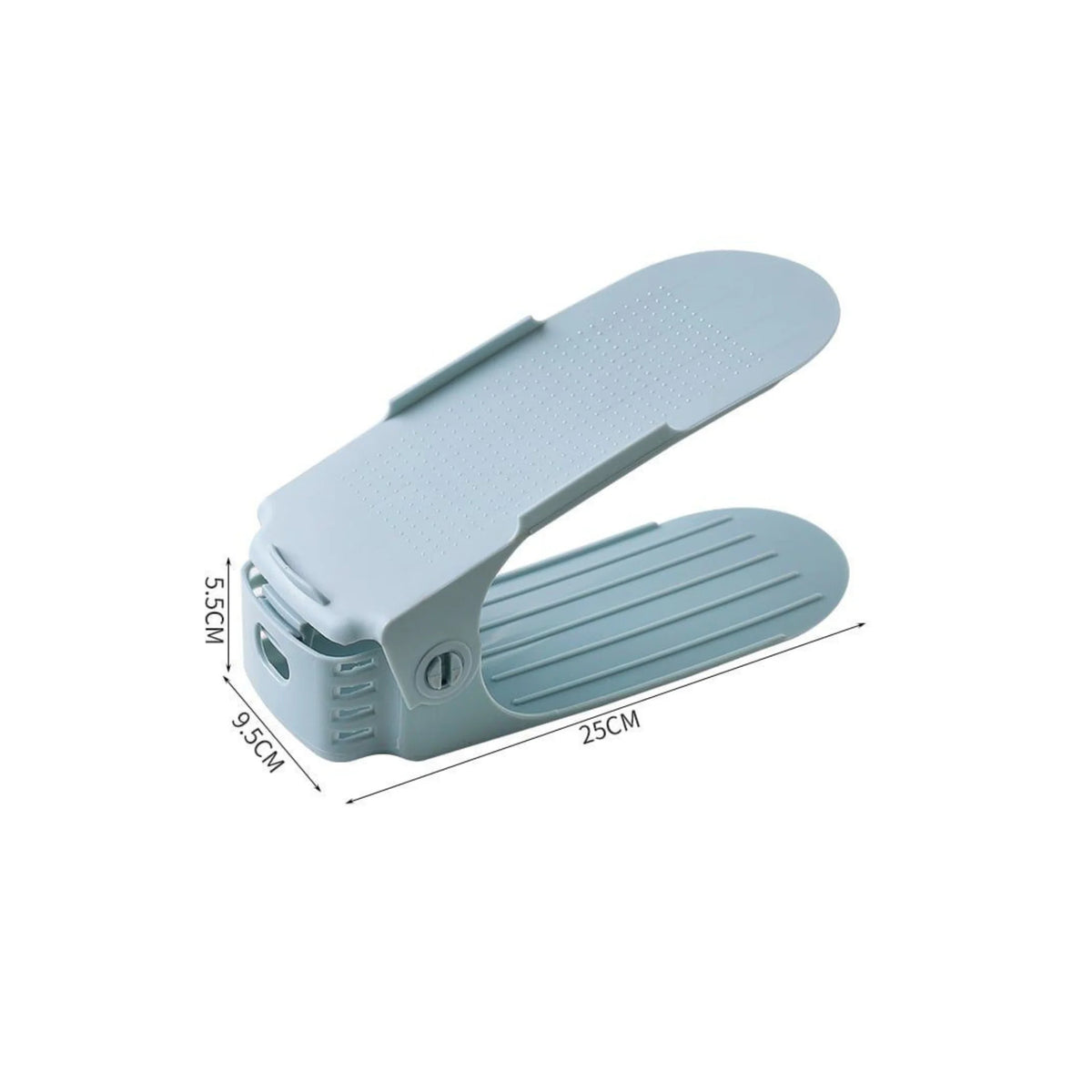 Shoe Rack Vertical Stacking Adjustable Height & Non-Slip