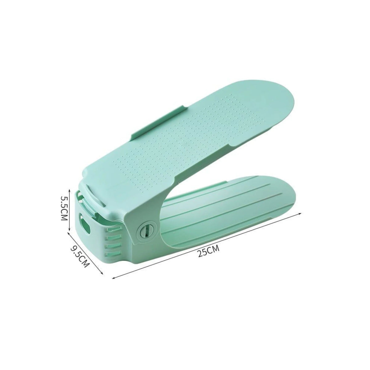 Shoe Rack Vertical Stacking Adjustable Height & Non-Slip
