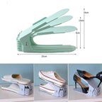 Shoe Rack Vertical Stacking Adjustable Height & Non-Slip