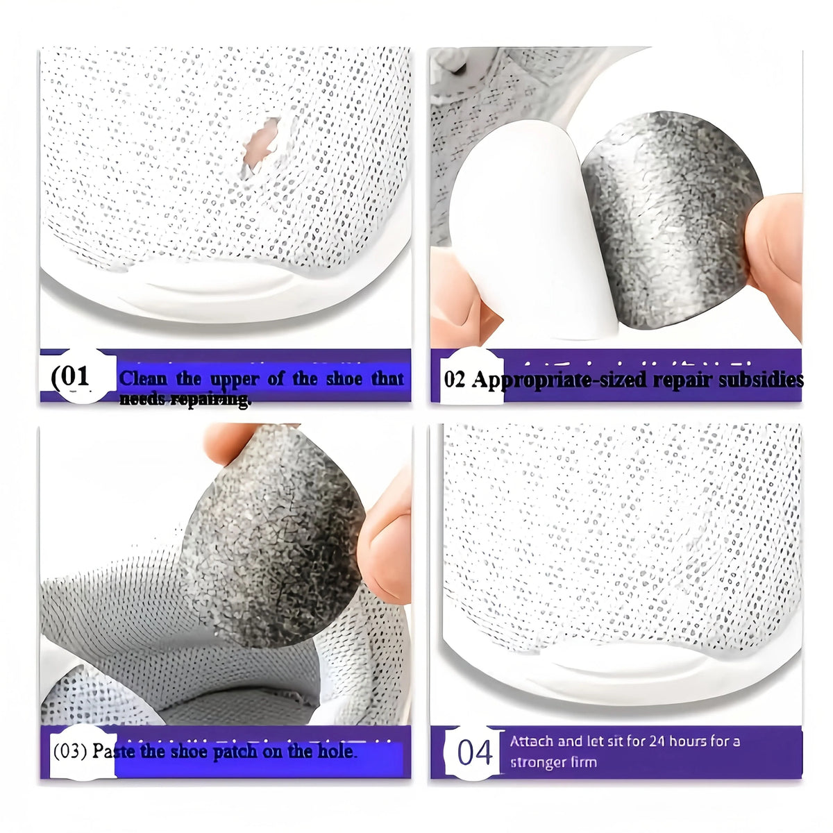 Shoe Repair Patches Self-Adhesive Fabric Peel-And-Stick