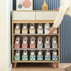 Shoe Stacker Height-Adjustable Space-Saving Set of 6