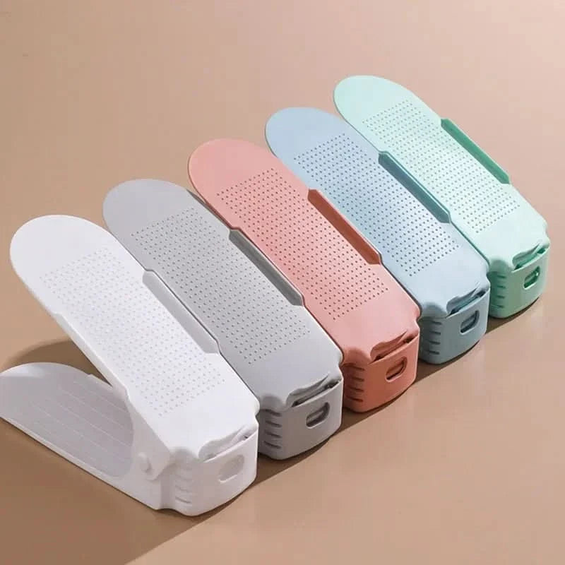 Shoe Stacker Height-Adjustable Space-Saving Set of 6