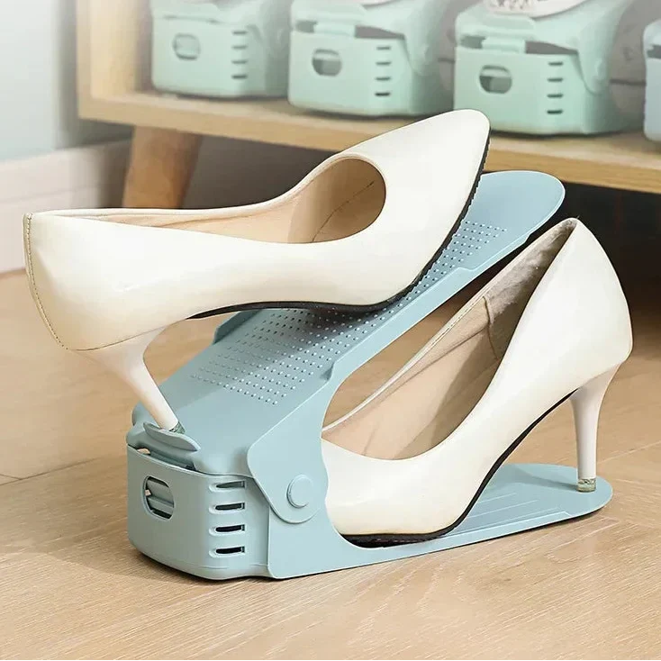 Shoe Stacker Height-Adjustable Space-Saving Set of 6