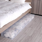 Shoe Storage Boxes Stackable Clear Set of 6