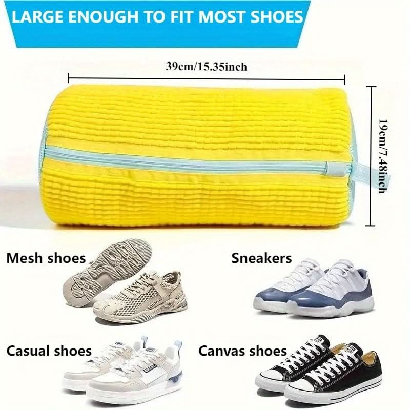 Shoe Wash Bag Padded Lining Reinforced Zipper