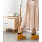 Shoehorn Extra-Long Wooden Handle Magnetic Wall Mount