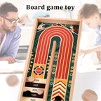 Shooting Disc Game Natural Wood Portable