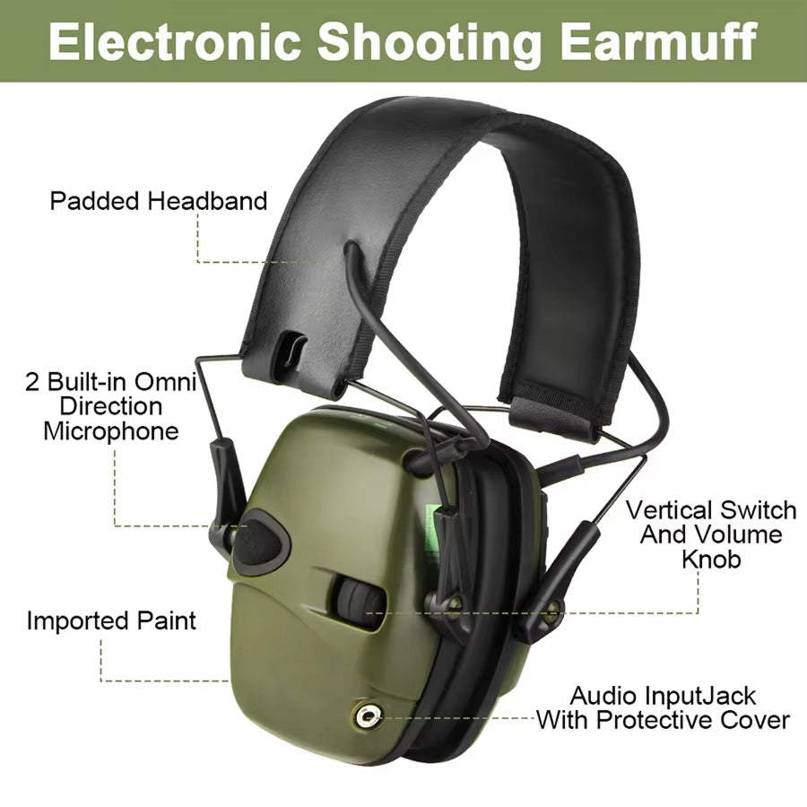 Shooting Earmuffs 0.1s Noise Suppression NRR 22