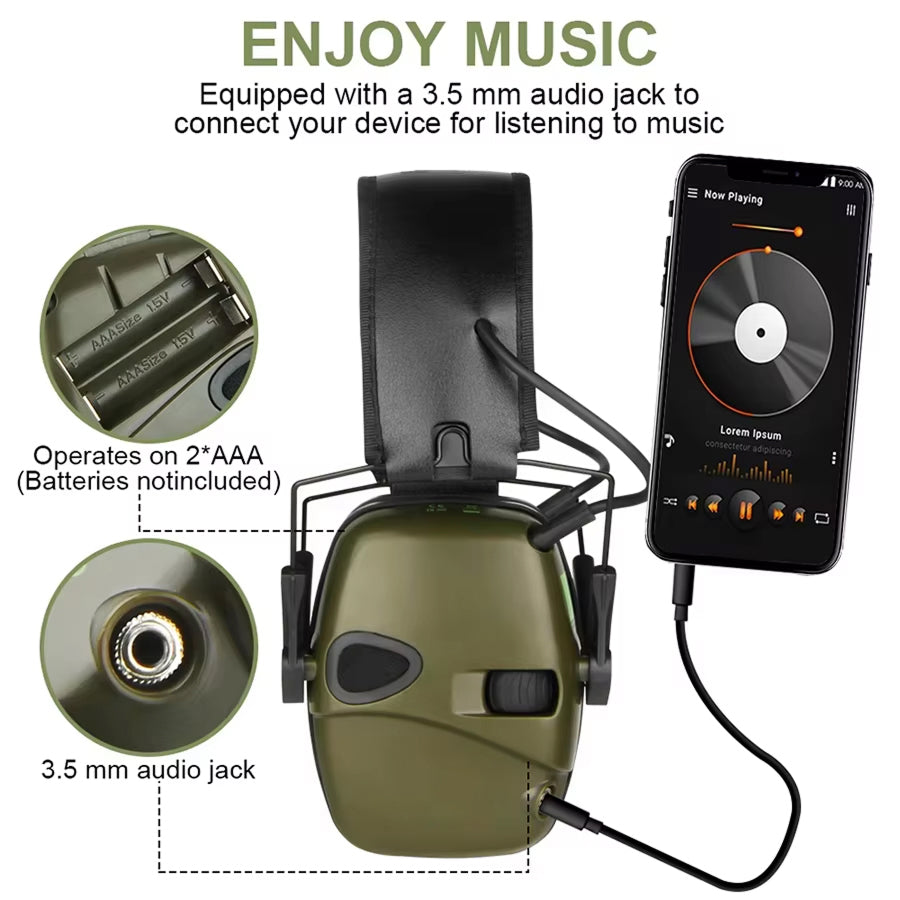 Shooting Earmuffs 0.1s Noise Suppression NRR 22