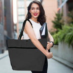 Shopping Tote 2-In-1 Foldable Wheels Waterproof Oxford