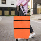 Shopping Tote 2-In-1 Foldable Wheels Waterproof Oxford