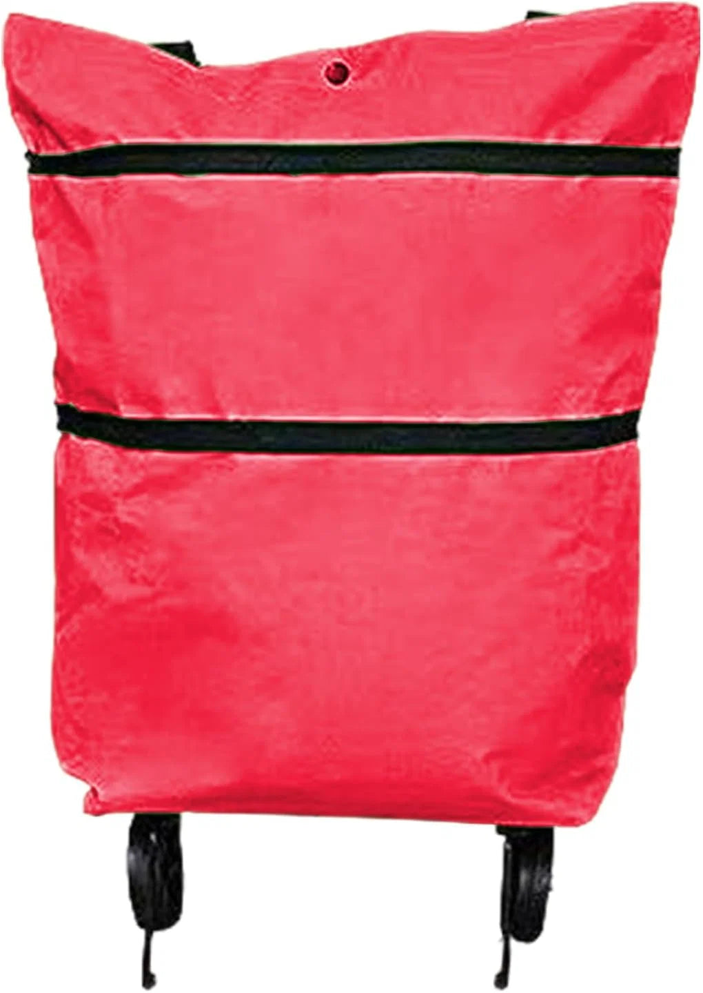 Shopping Tote 2-In-1 Foldable Wheels Waterproof Oxford