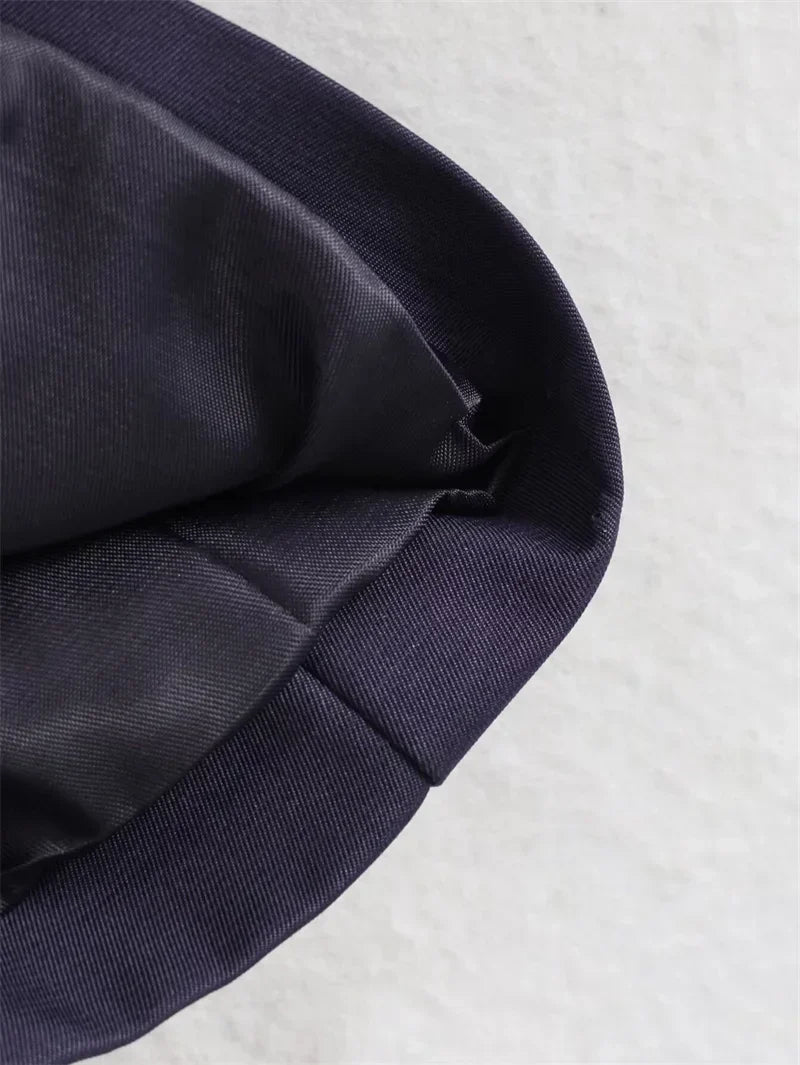 Short Trench Coat Twill Self-Tie Belt