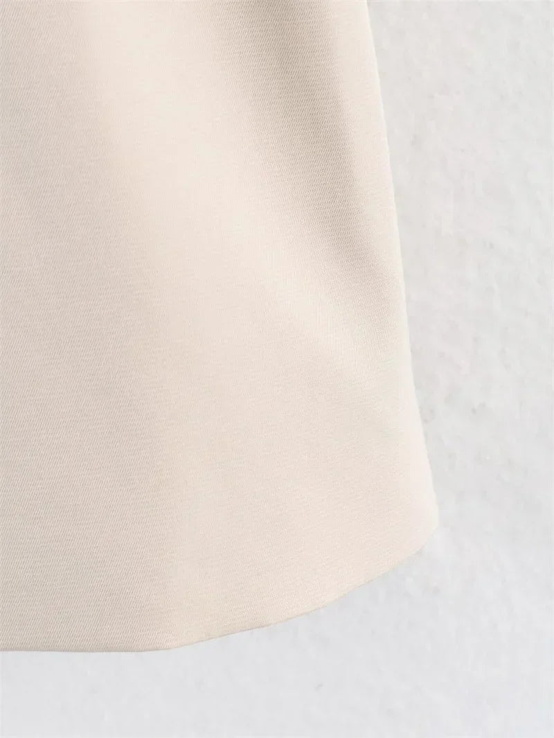 Short Trench Coat Twill Self-Tie Belt