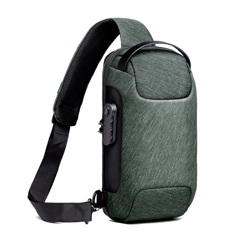 Shoulder Bag Anti-Theft Lock Waterproof Oxford Fabric