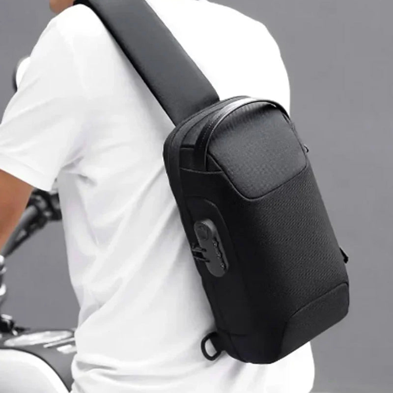 Shoulder Bag Anti-Theft Lock Waterproof Oxford Fabric