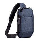 Shoulder Bag Anti-Theft Lock Waterproof Oxford Fabric